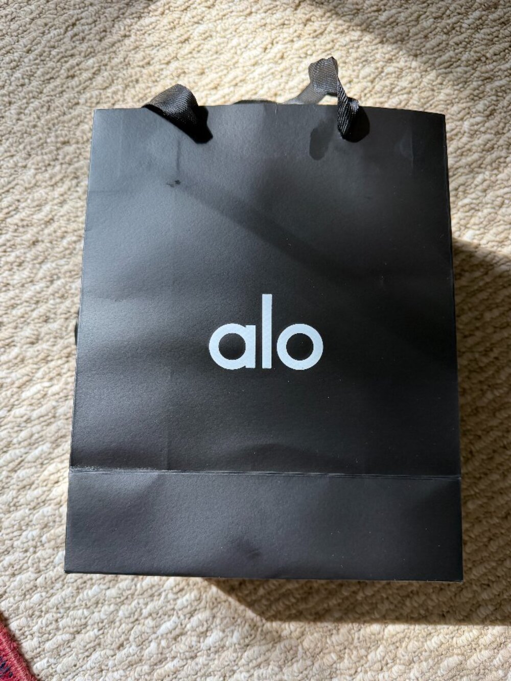 alo black Empty Shopping/ Tote Bag In Great Shape!